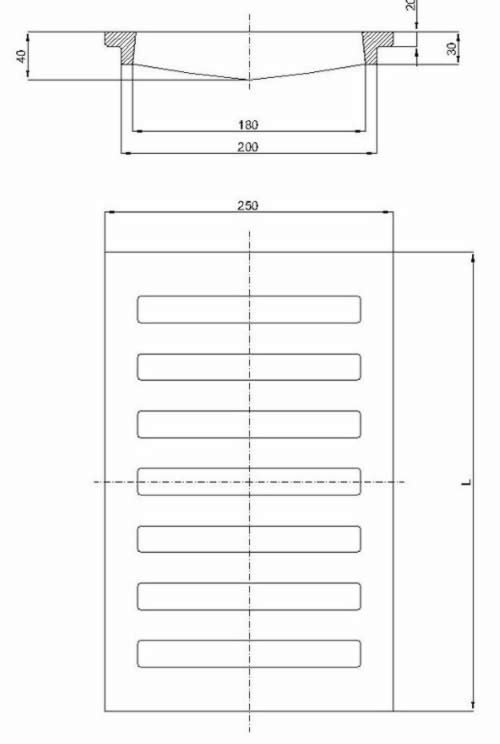 Linijske kanalske rešetke 400x250 mm i 500x250 mm