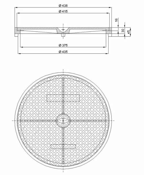 Okrugli kanalizacijski poklopci Ø 400 mm