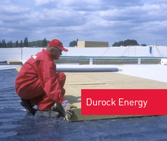 Tehnički list DUROCK ENERGY - ploče od kamene vune s dvoslojnom gustoćom za toplinsku, zvučnu i protupožarnu izolaciju ravnih krovova
